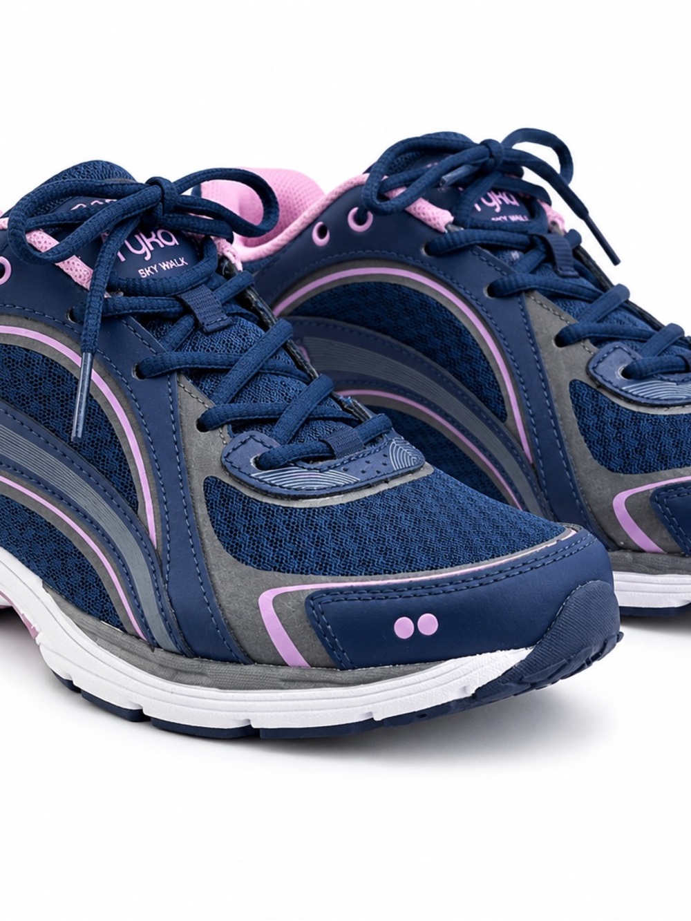 Ryka Sky Walk Women's Walking Shoes - Navy & Lilac - Picture 2 of 4